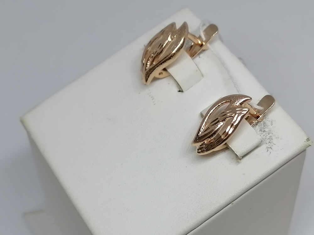 СЕРЬГИ БЕЗ КАМНЯ (Au 585)