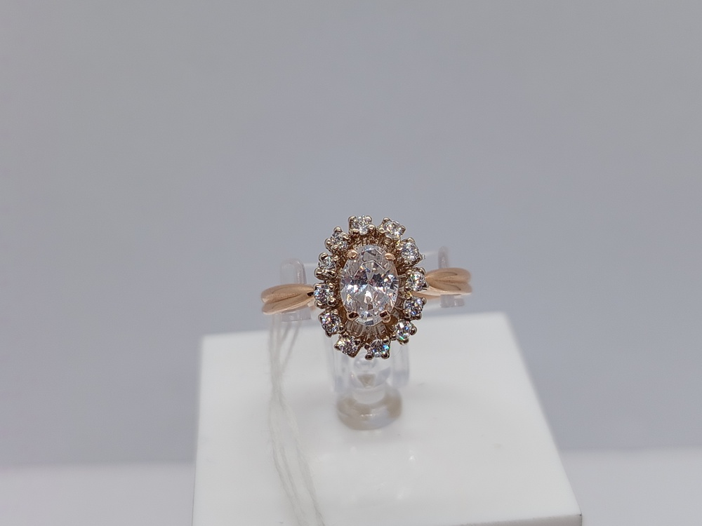 КОЛЬЦО С КАМНЯМИ (Au 585)