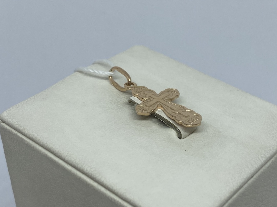 ПОДВЕСКА КРЕСТ БЕЗ КАМНЯ (Au 585)