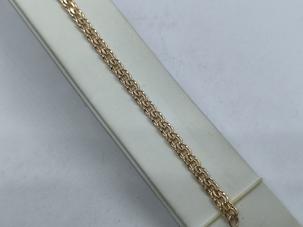 НБ 12-316ПГ БРАСЛЕТ ПУСТОТЕЛЫЙ (Au 585)