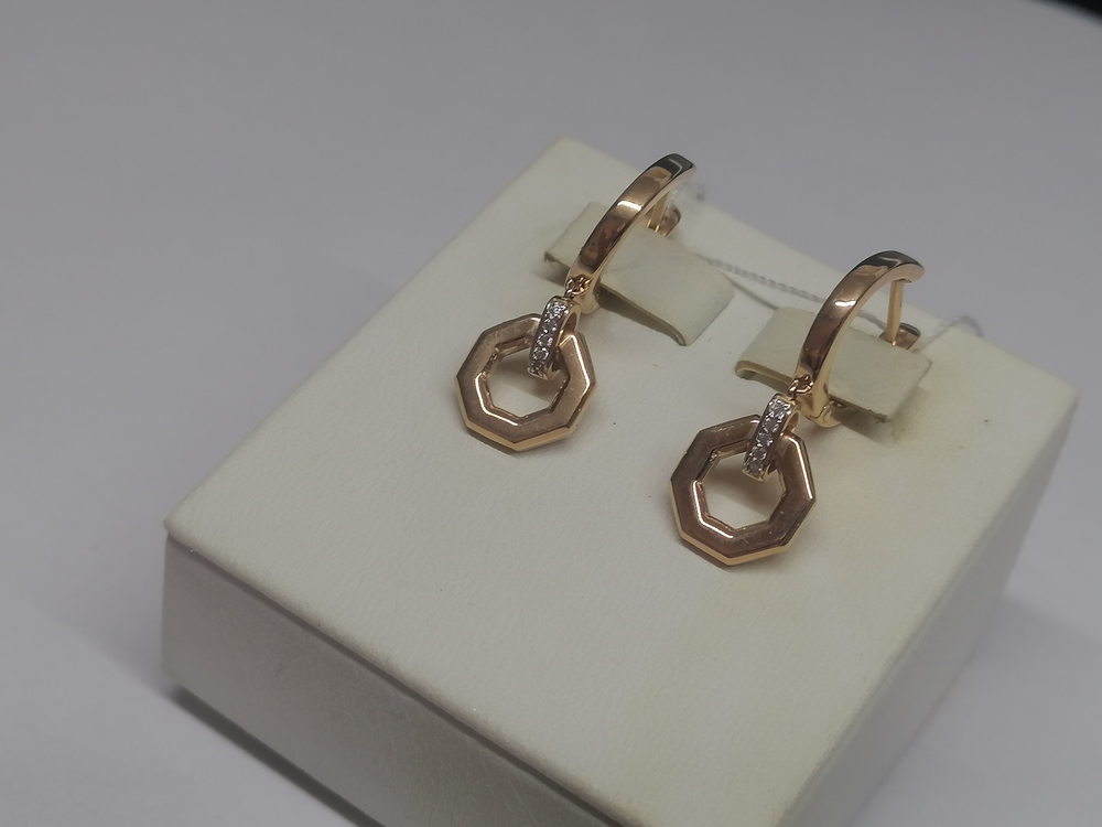 СЕРЬГИ С КАМНЯМИ (Au 585)