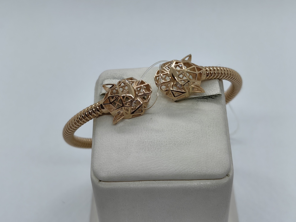 БРАСЛЕТ ЖЕСТКИЙ с камнями (Au 585)