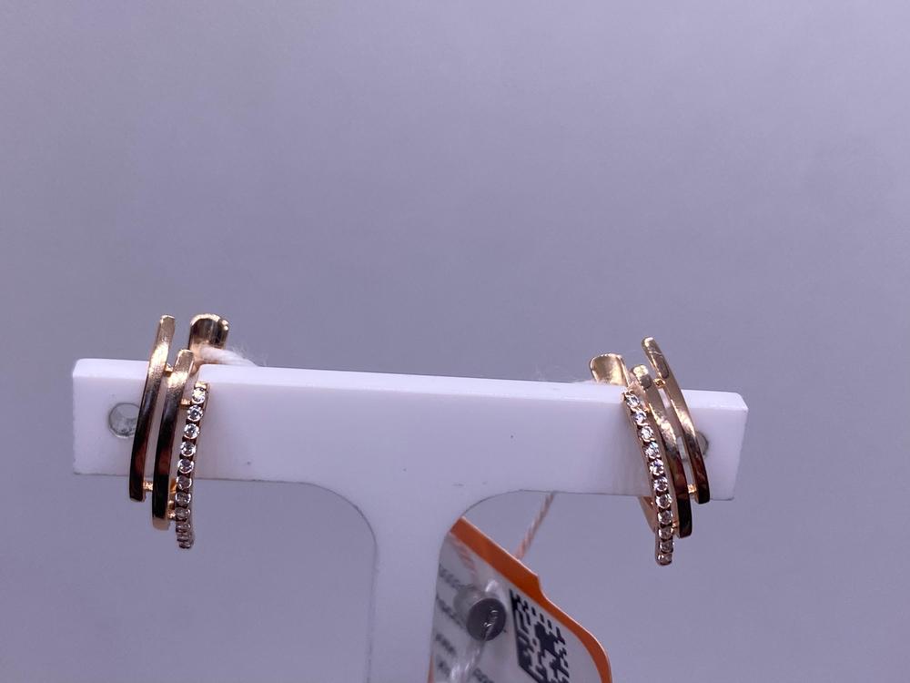 СКМИ585 СЕРЬГИ С КАМНЯМИ (Au 585)