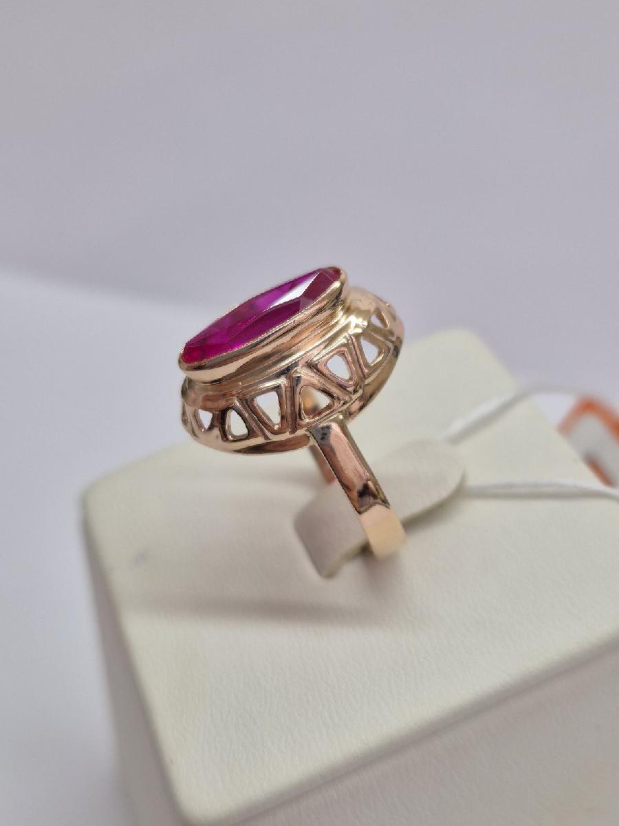 КОЛКМ583 КОЛЬЦО С КАМНЕМ (Au 583)