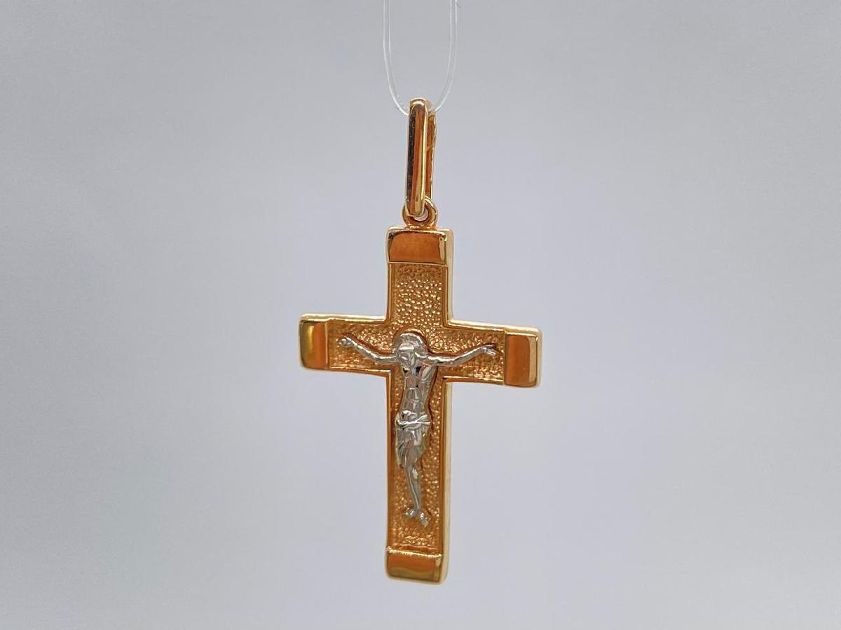 ПОДВЕСКА КРЕСТ без камня (Au 585)