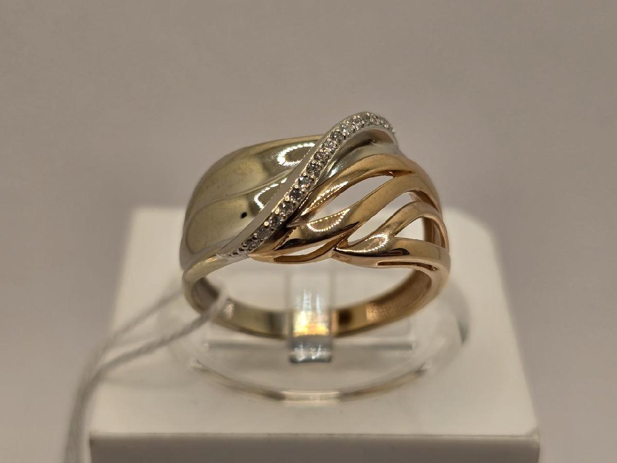 КОЛЬЦО С КАМНЯМИ (Au 585)