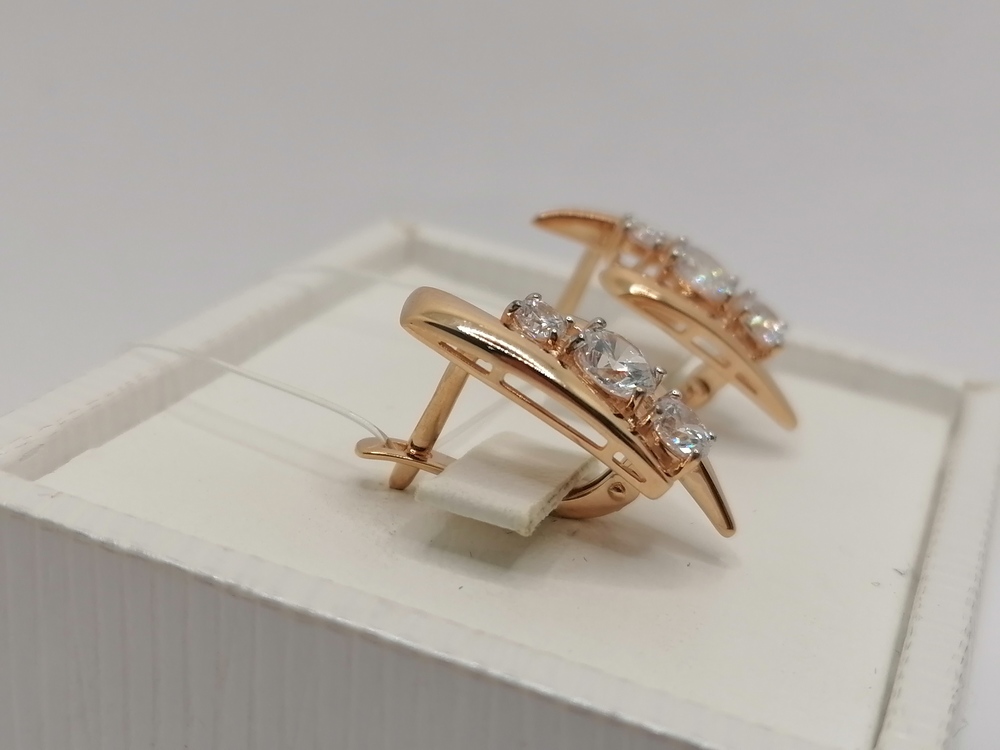 СЕРЬГИ С КАМНЯМИ (Au 585)