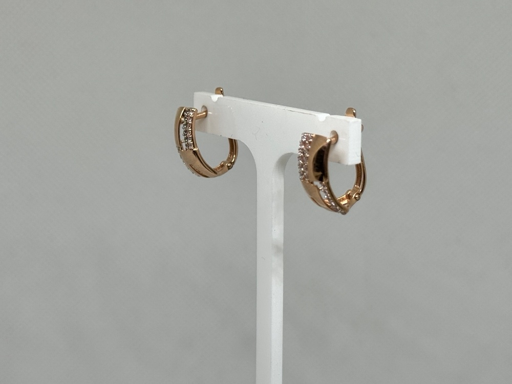 СКМИ585 СЕРЬГИ С КАМНЯМИ (Au 585)