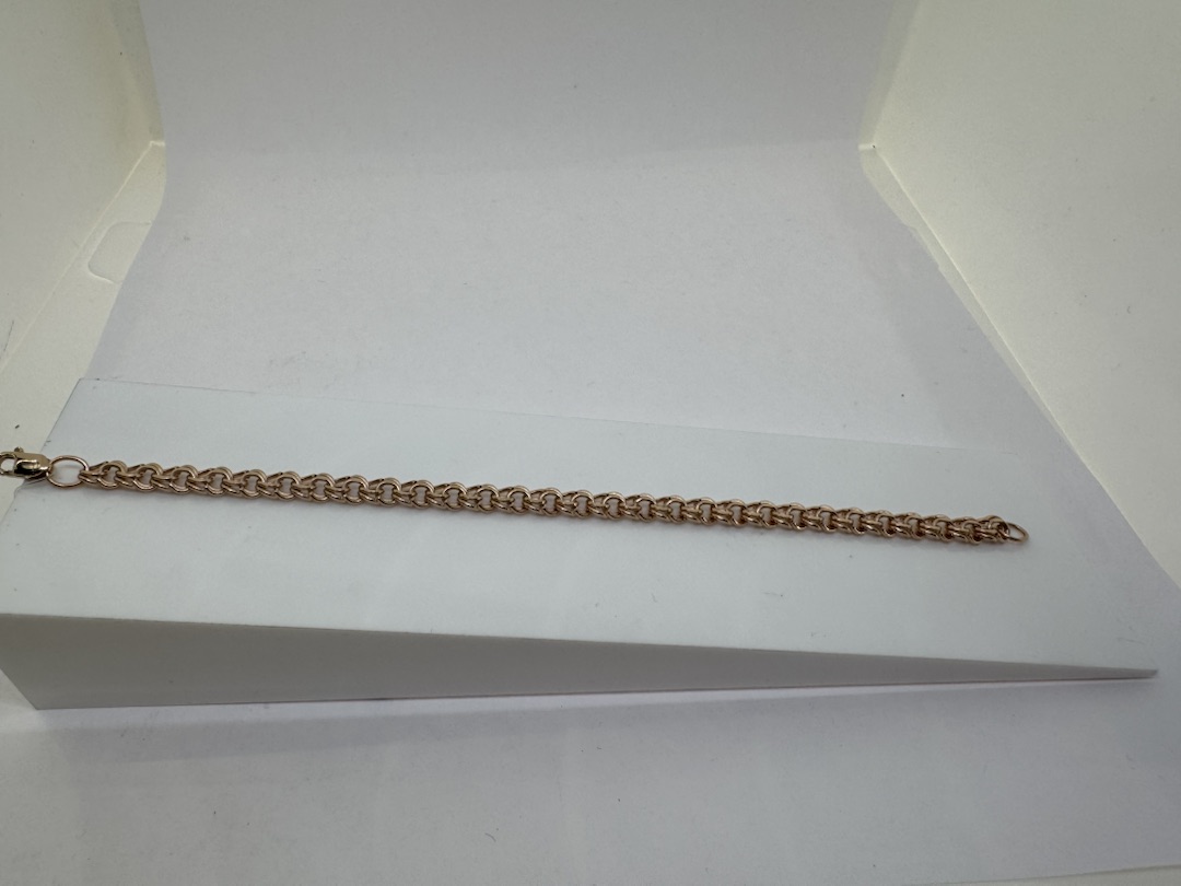 БРАСЛЕТ ПУСТОТЕЛЫЙ Бисмарк (Au 585)