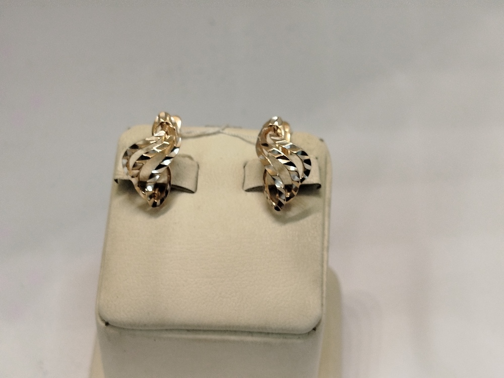 СЕРЬГИ БЕЗ КАМНЯ (Au 585)