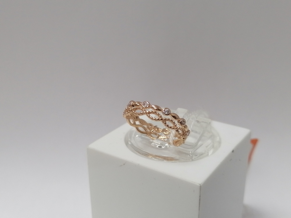 КОЛЬЦО С КАМНЯМИ (Au 585)