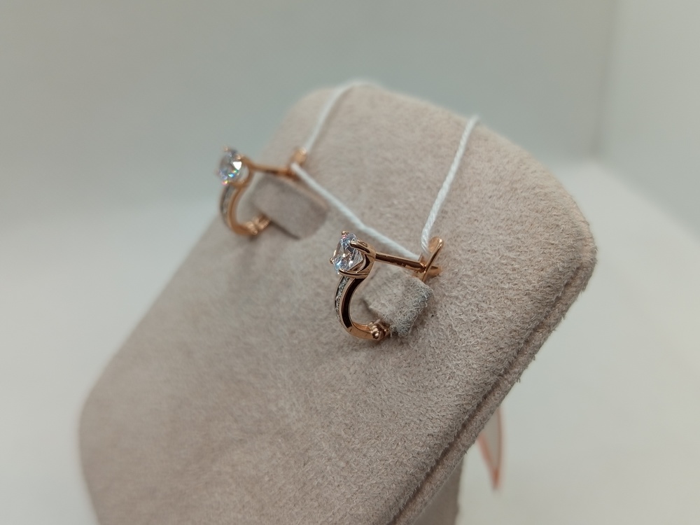 СКМИ585 СЕРЬГИ С КАМНЯМИ (Au 585)