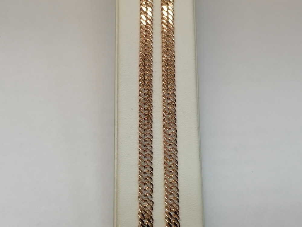 ЦЕПЬ ПУСТОТЕЛАЯ Ромб тройной (Au 585)