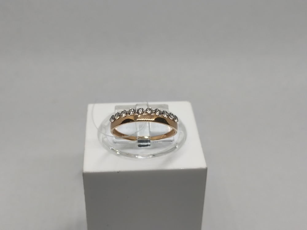 КОЛЬЦО С КАМНЯМИ (Au 585)