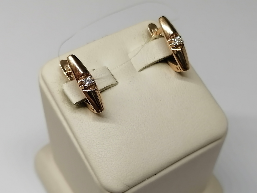 СЕРЬГИ С КАМНЕМ (Au 585)