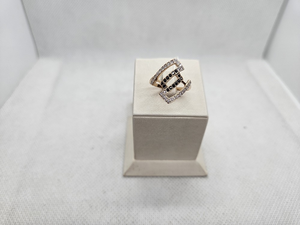 КОЛЬЦО С КАМНЯМИ (Au 585)