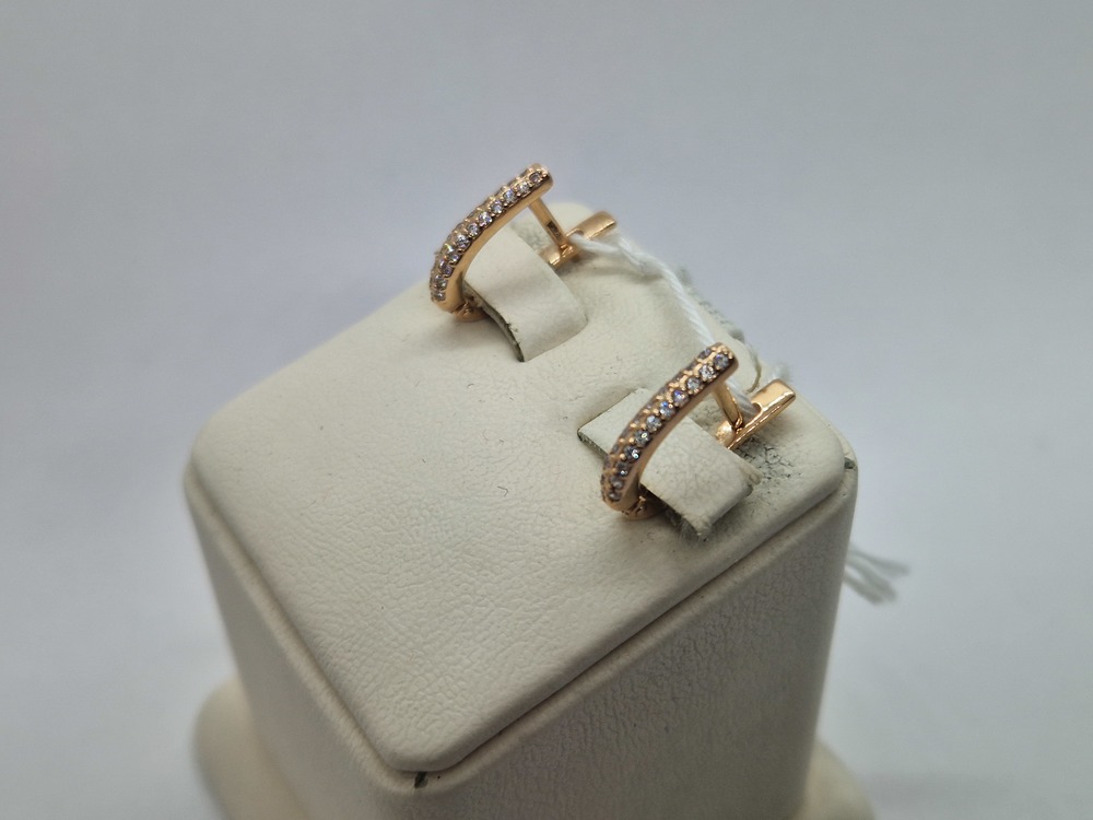 СКМИ585 СЕРЬГИ С КАМНЯМИ (Au 585)