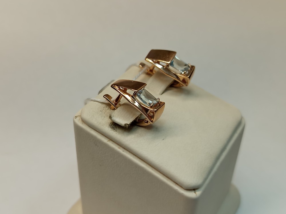 СЕРЬГИ С КАМНЕМ (Au 585)