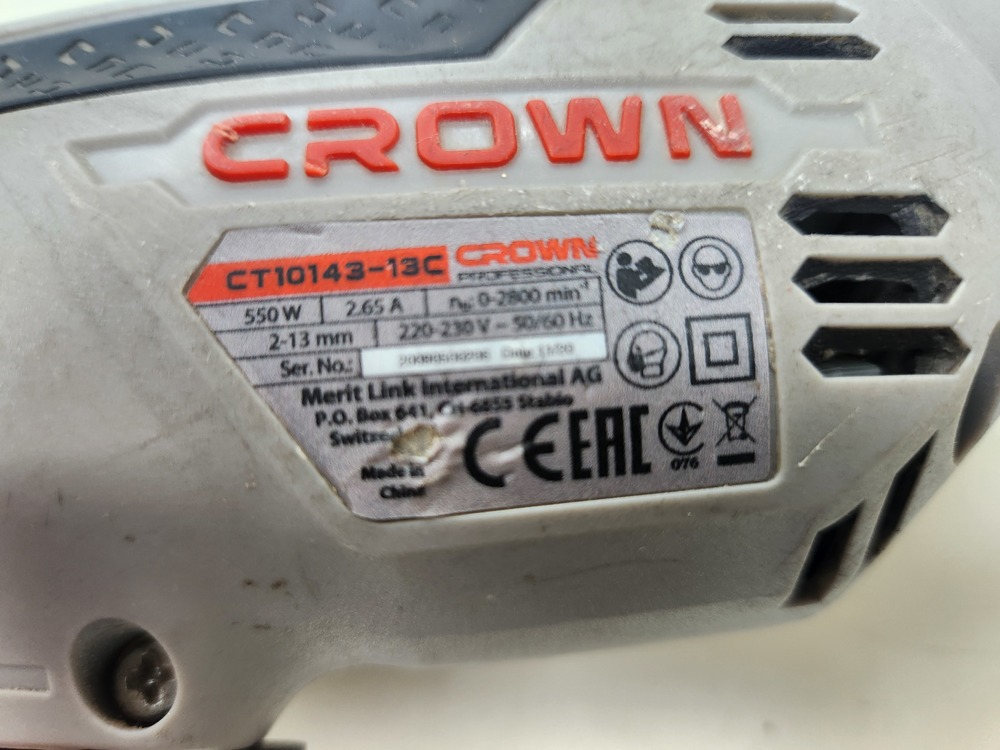 ДРЕЛЬ-ШУРУПОВЕРТ Crown CT10143