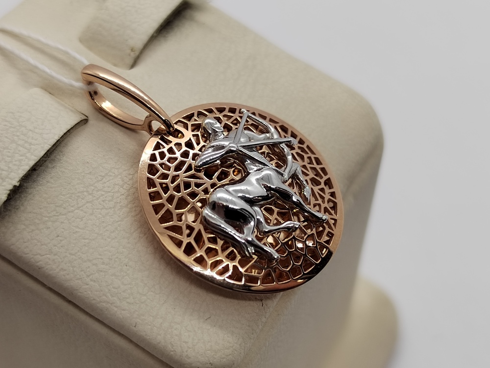 ПОДВЕСКА ЗНАК ЗОДИАКА СТРЕЛЕЦ (Au 585)