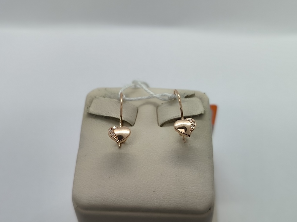 СКМИ585 СЕРЬГИ С КАМНЯМИ (Au 585)