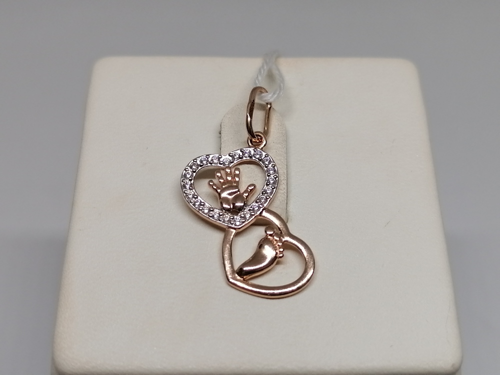 ПОДКМИ585 ПОДВЕСКА С КАМНЯМИ (Au 585)