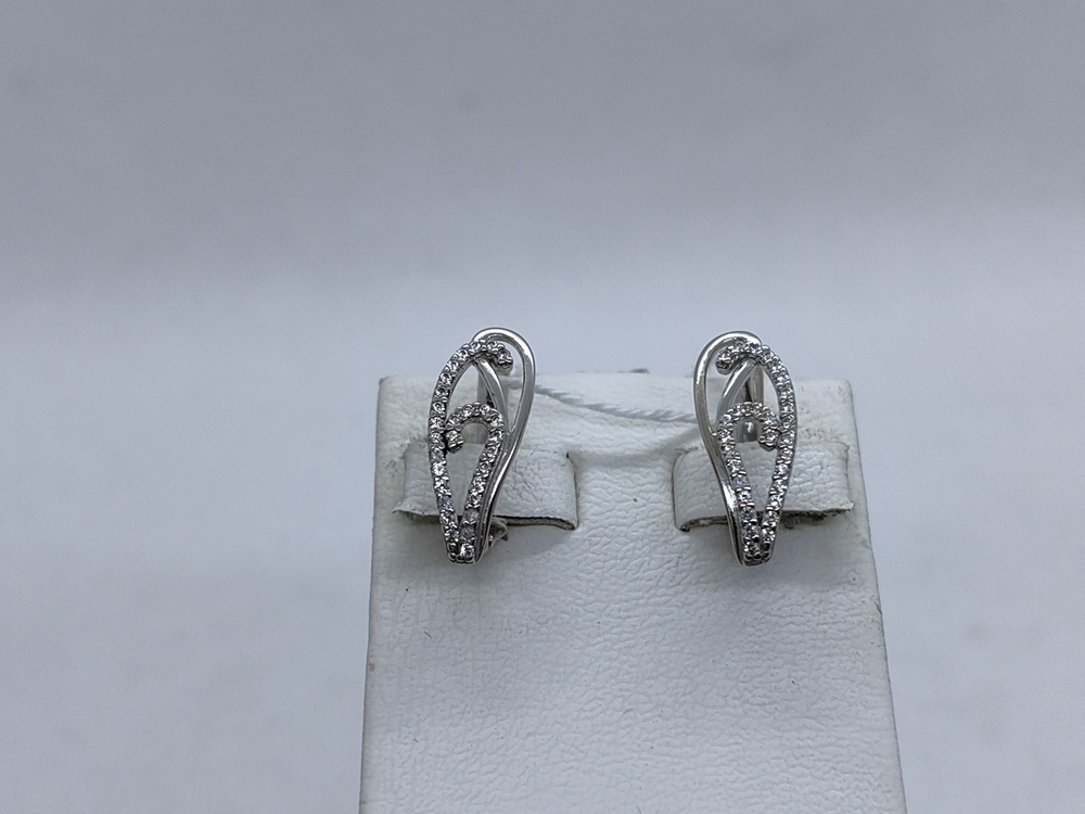 СКМИ585 СЕРЬГИ С КАМНЯМИ (Au 585)