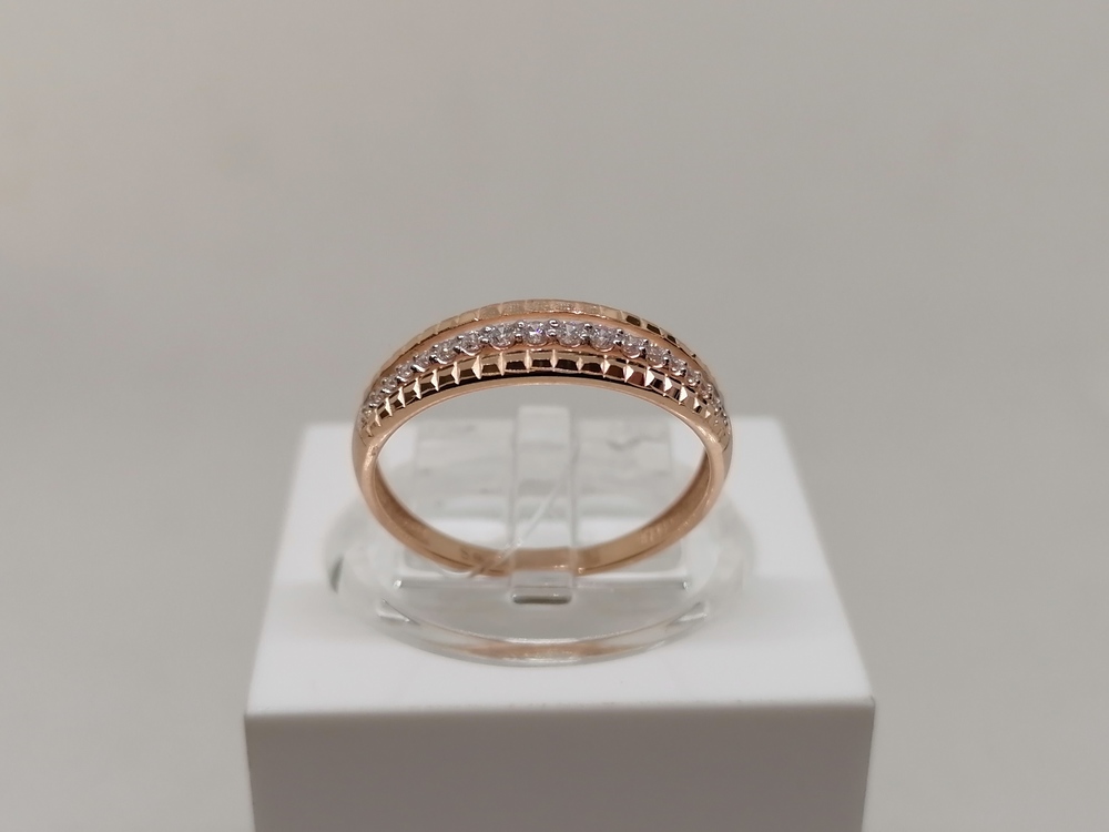 КОЛЬЦО С КАМНЯМИ (Au 585)