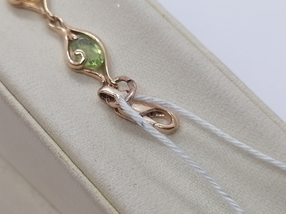 БРАСЛЕТ С КАМНЯМИ (Au 585)