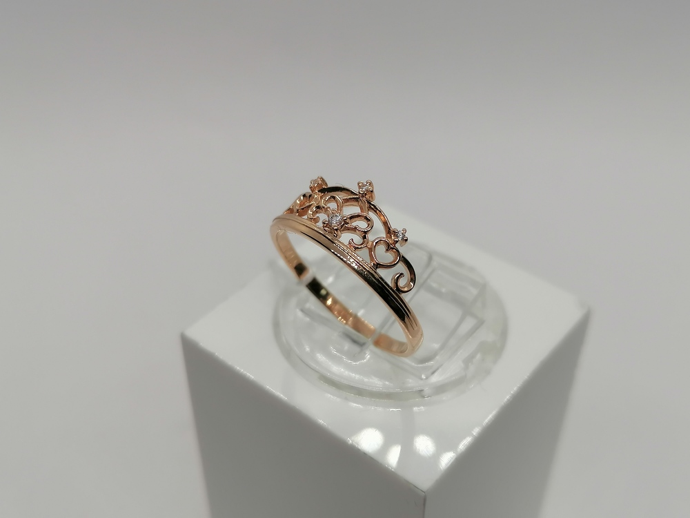КОЛКМИ585 КОЛЬЦО С КАМНЯМИ (Au 585)