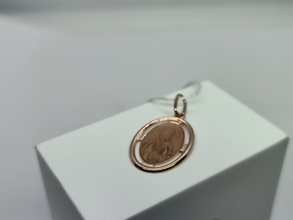 ПОДВЕСКА ИКОНА С КАМНЕМ (Au 585)