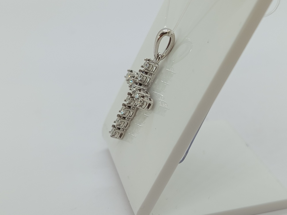 ПОДВЕСКА КРЕСТ Бриллиант (Au 585)