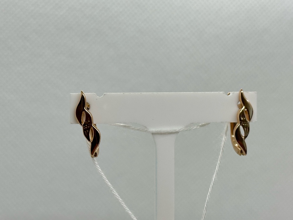 СБКМ585 СЕРЬГИ БЕЗ КАМНЯ (Au 585)