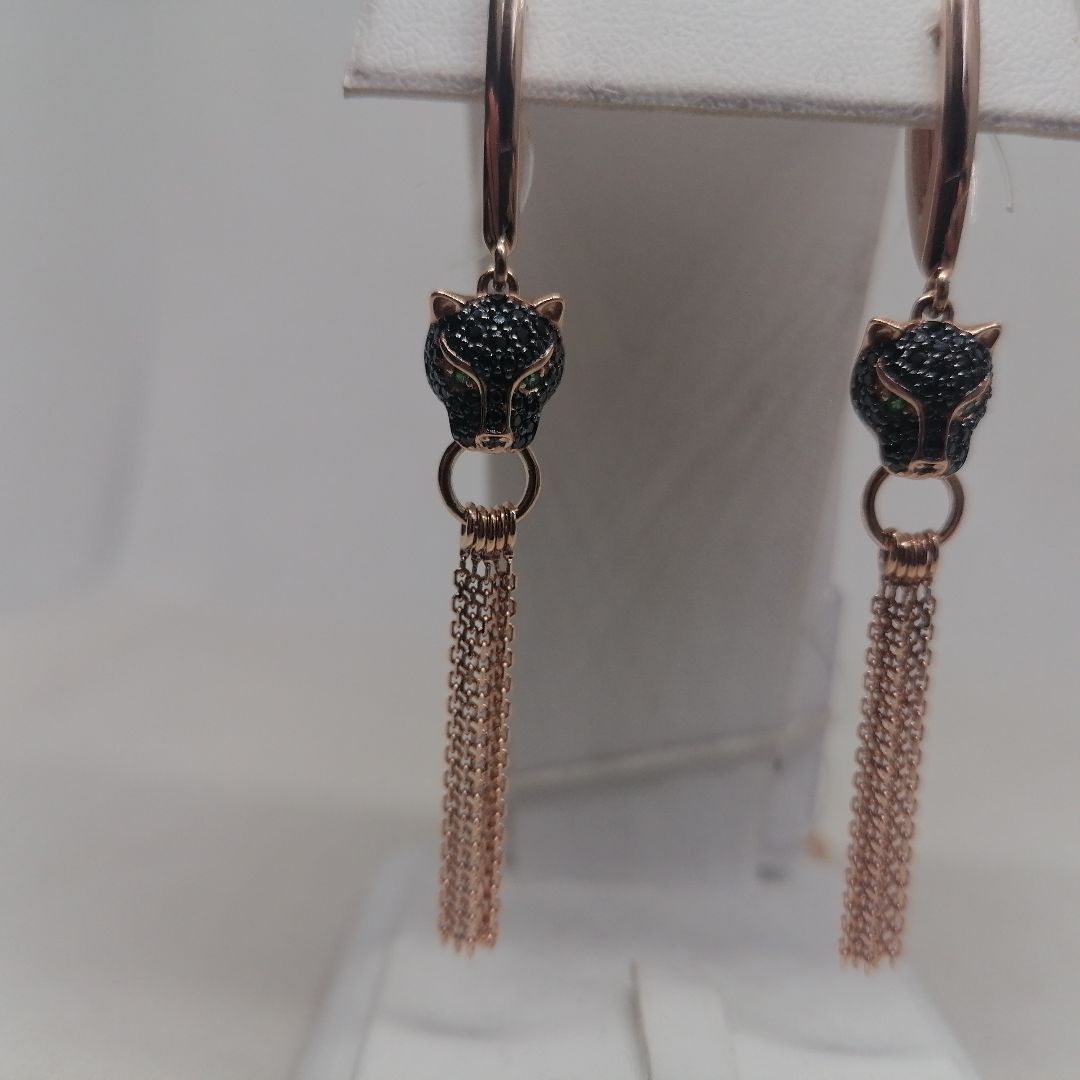 СЕРЬГИ С КАМНЯМИ (Au 585)