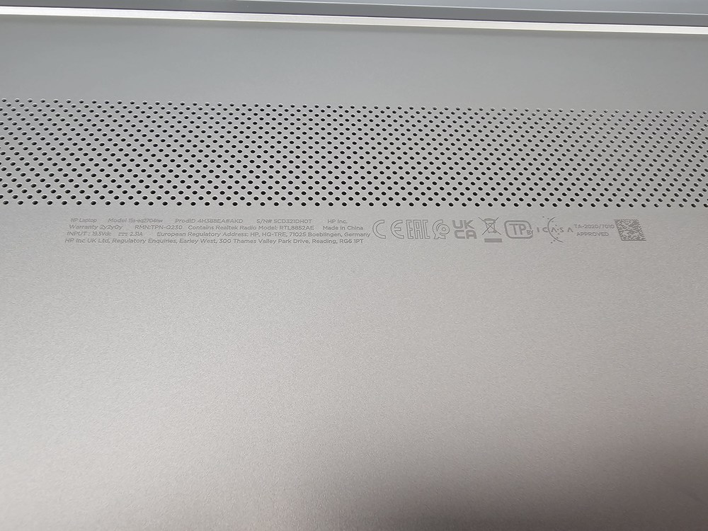 Ноутбук HP; Ryzen 5-5500U, AMD Graphics, 8 Гб, 500 Гб, Нет