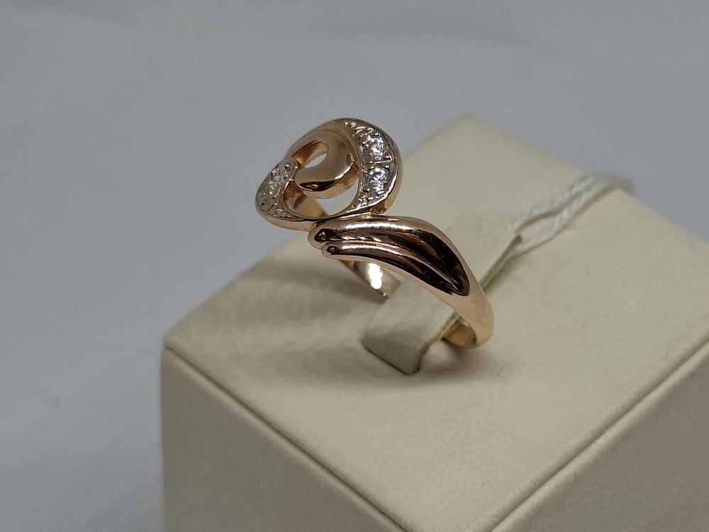 КОЛКМИ585 КОЛЬЦО С КАМНЯМИ (Au 585)