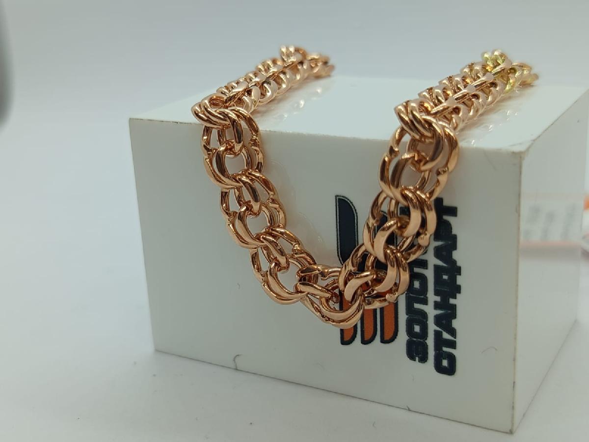 БЛБ585 БРАСЛЕТ ПОЛНОВЕСНЫЙ Бисмарк (Au 585)