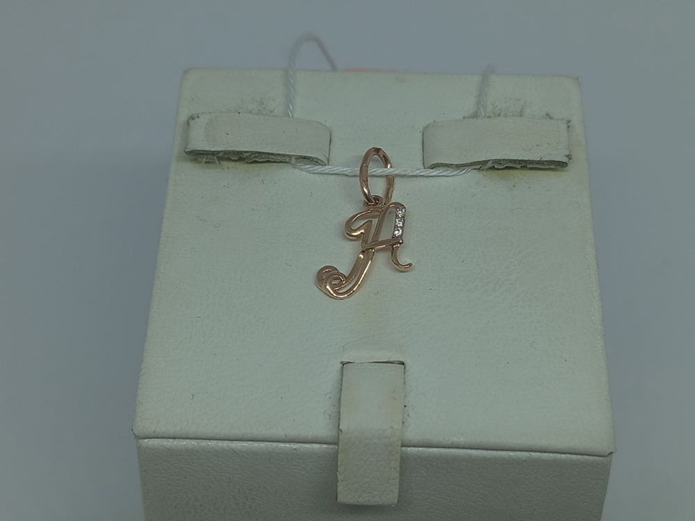 ПОДВЕСКА БУКВА А Au 585