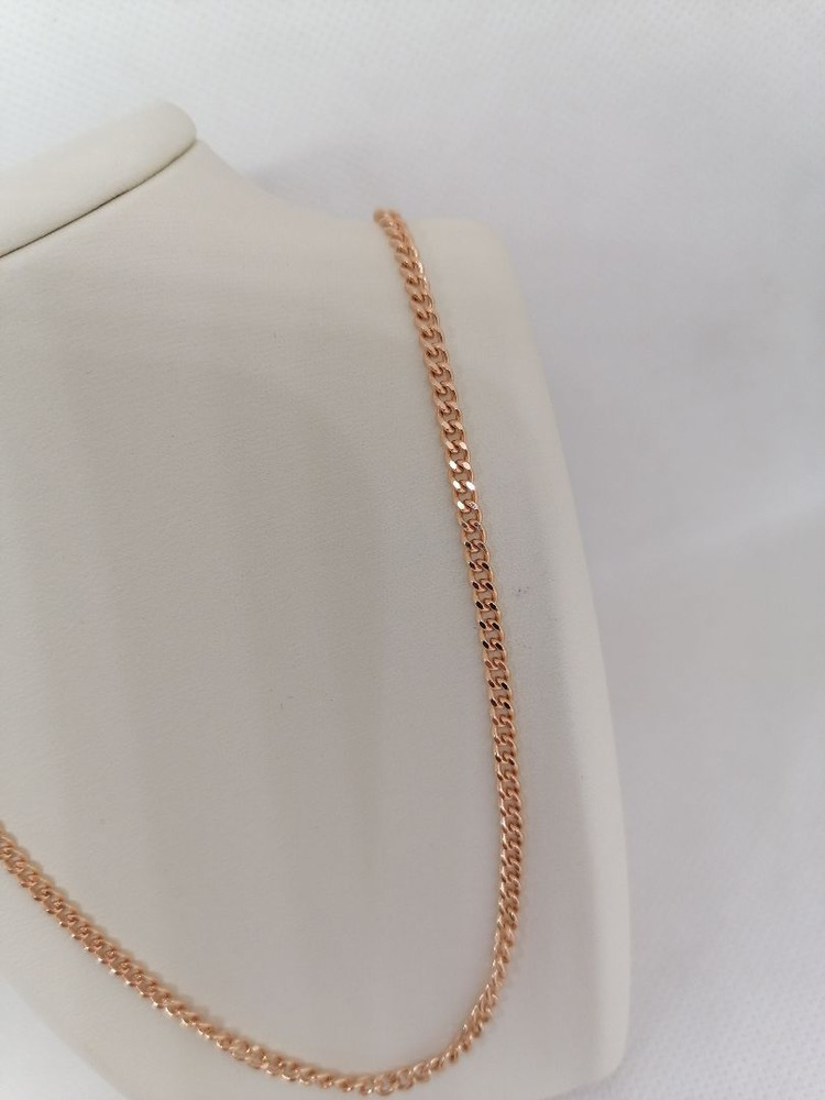 8080002-45 ЦЕПЬ ПОЛНОВЕСНАЯ Панцирное (Au 585)