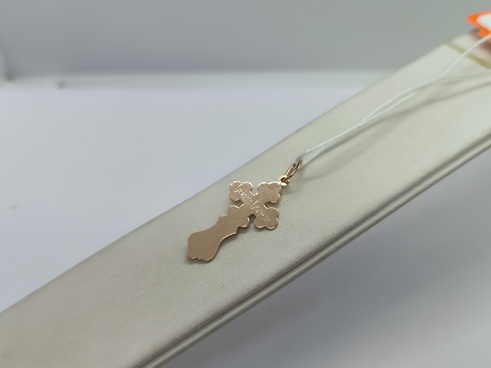 ПОДВЕСКА КРЕСТ БЕЗ КАМНЯ (Au 585)