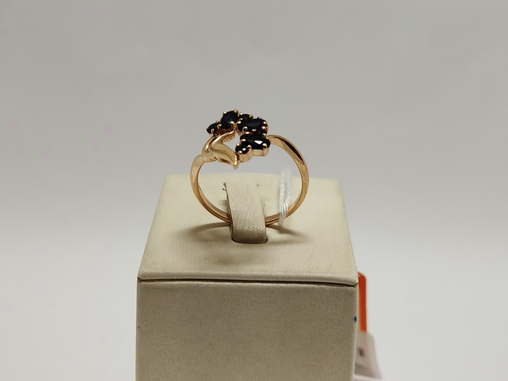 КОЛЬЦО С КАМНЯМИ (Au 585)