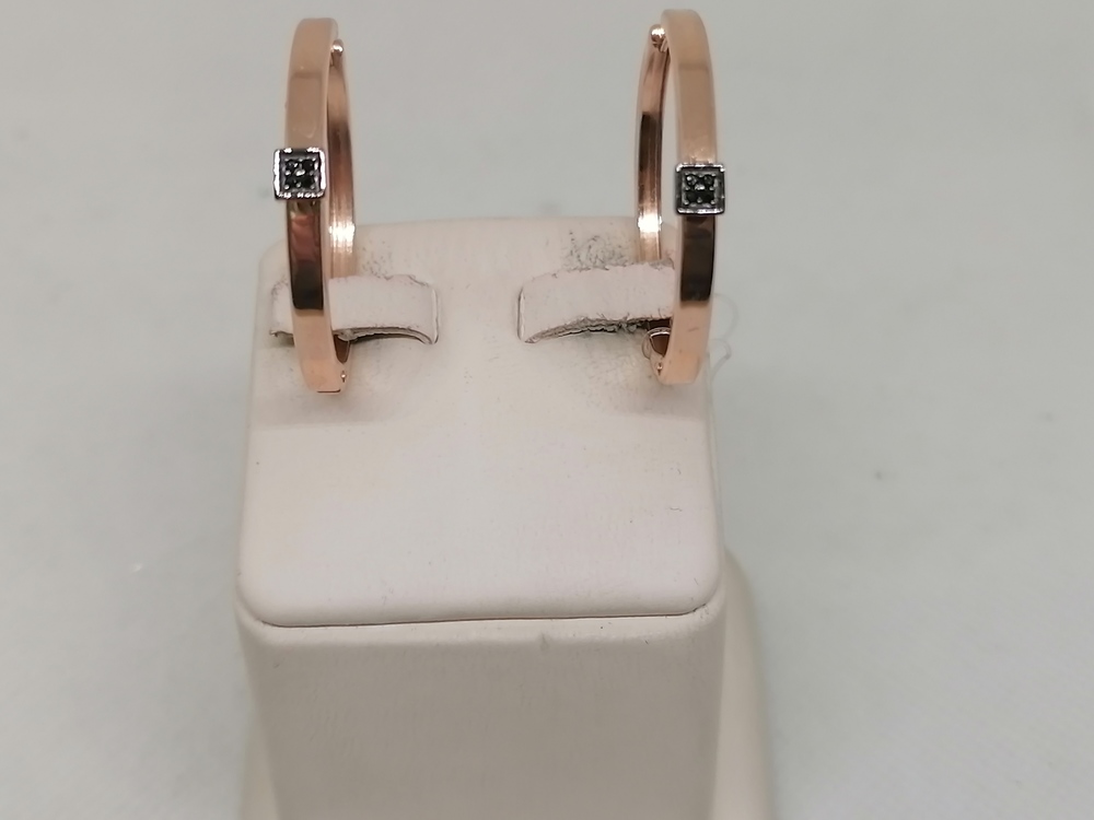 СЕРЬГИ КОНГО с камнями (Au 585)