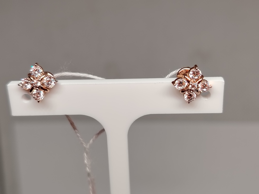 СПУС585 СЕРЬГИ ПУСЕТЫ (Au 585)