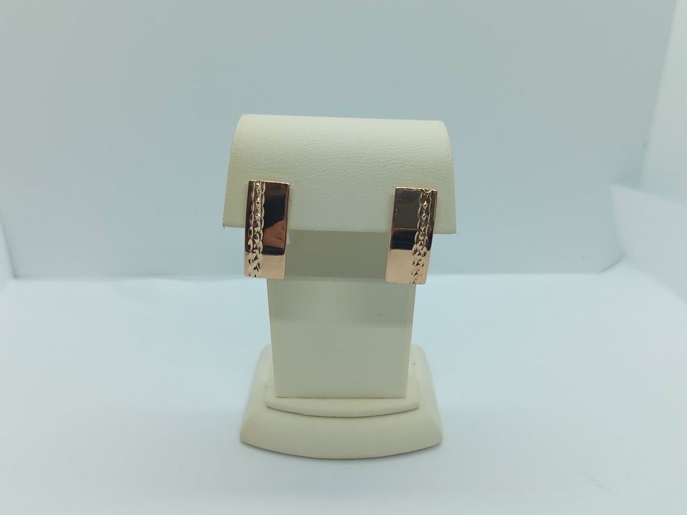 СБКМ585 СЕРЬГИ БЕЗ КАМНЯ (Au 585)