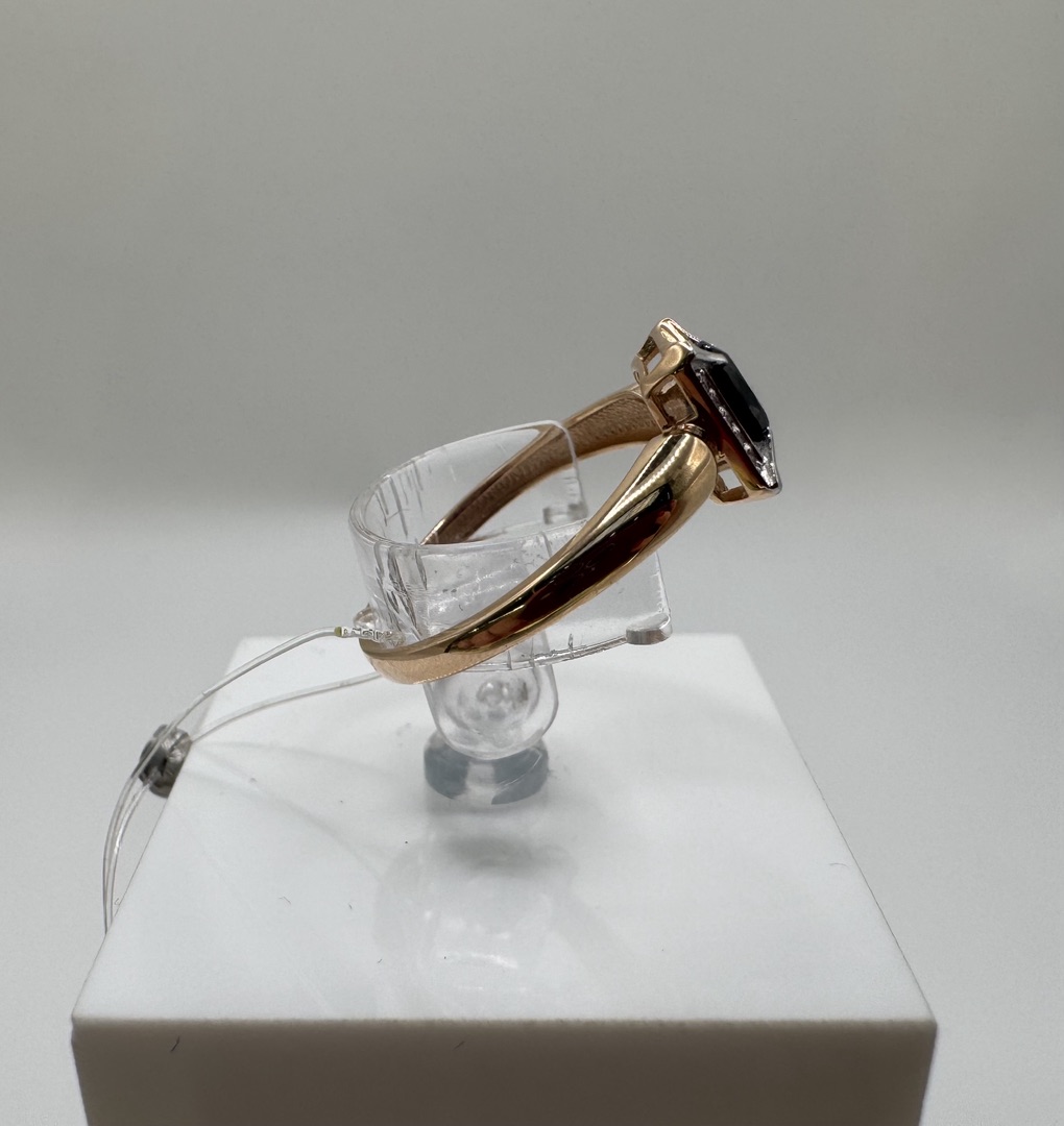 КОЛЬЦО Бриллиант, сапфир (Au 585)