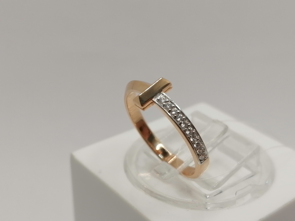 КОЛЬЦО С КАМНЯМИ (Au 585)