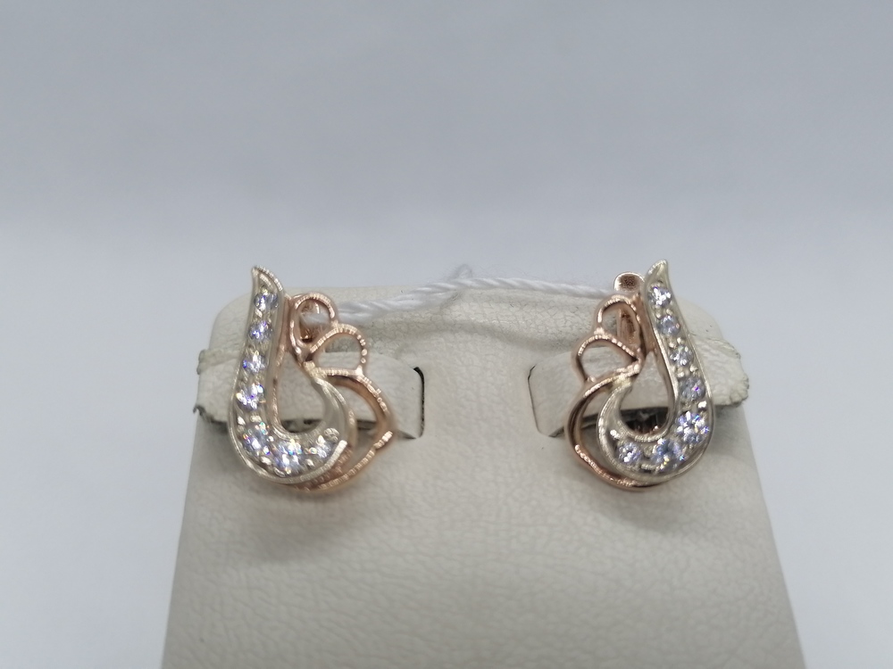 СЕРЬГИ С КАМНЯМИ (Au 585)