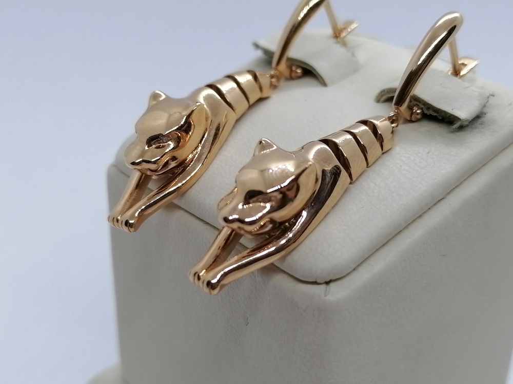 СЕРЬГИ С КАМНЯМИ (Au 585)