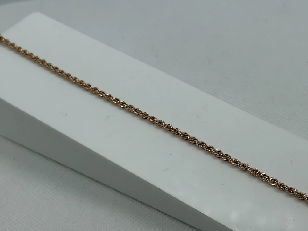 БРАСЛЕТ ПУСТОТЕЛЫЙ Веревка (Au 585)