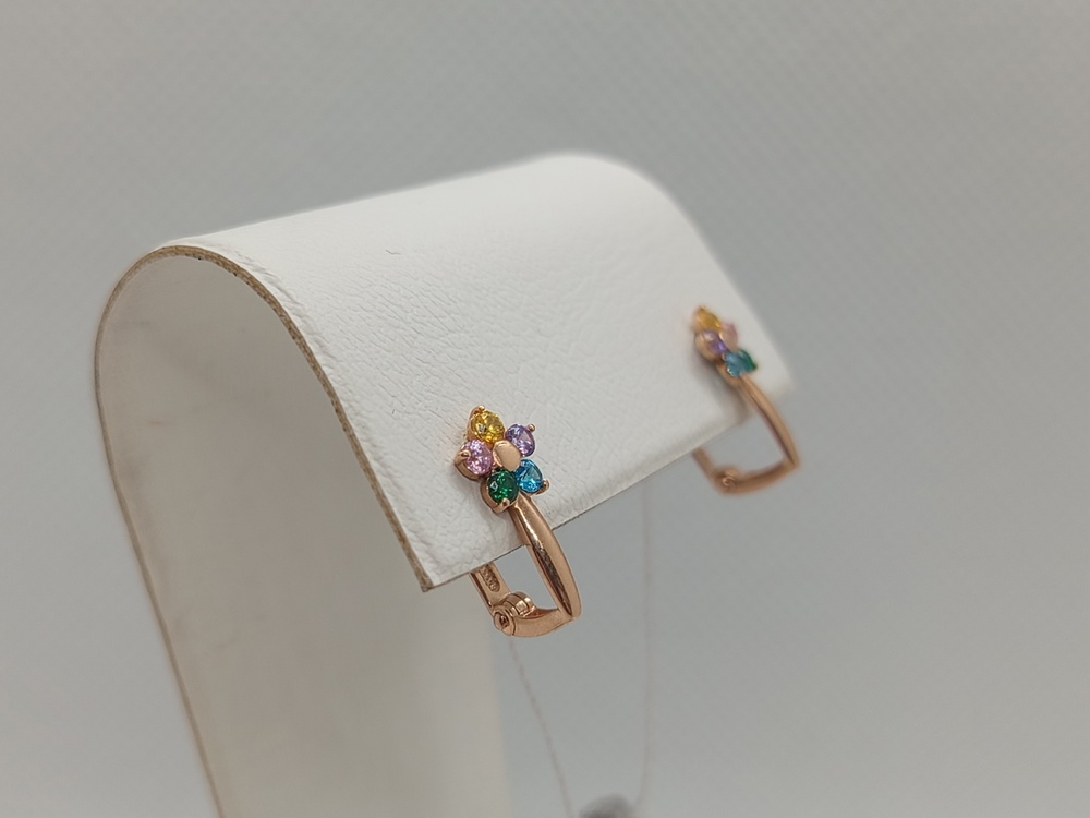 СЕРЬГИ С КАМНЯМИ (Au 585)